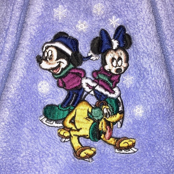 Vintage Walt disney world embroidered fleece snowsuit bunting up to 9m - Picture 2 of 7